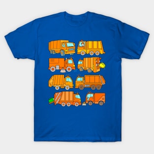 Garbage Collector Vehicles Trash Trucks Road Sweepers T-Shirt